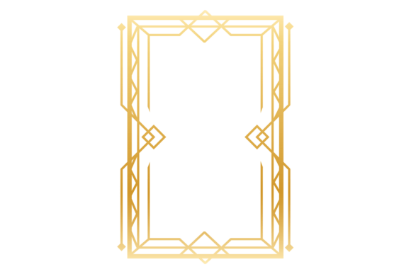 Art Deco Frame Template Graphics