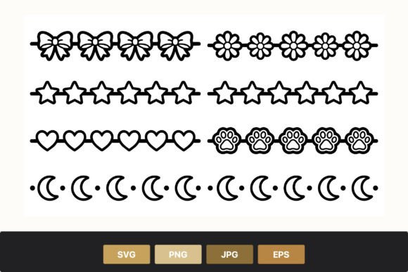 Black and White Decorative Borders: Graphics for Creative Design