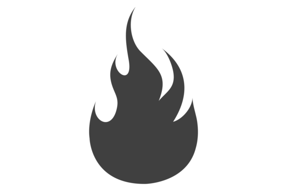 Black Fire Label: Graphic Design Asset for Editorial Use