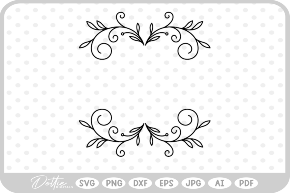 Botanical Decorative Frame SVG PNG DXF