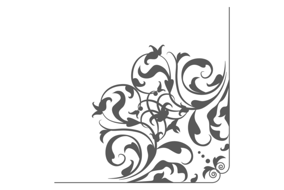 Calligraphic Corner. Vintage Decorative Graphics