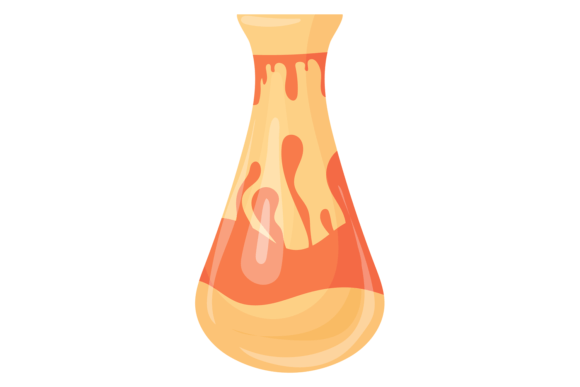 Ceramic Bottle Cartoon Icon. Decorative Graphics