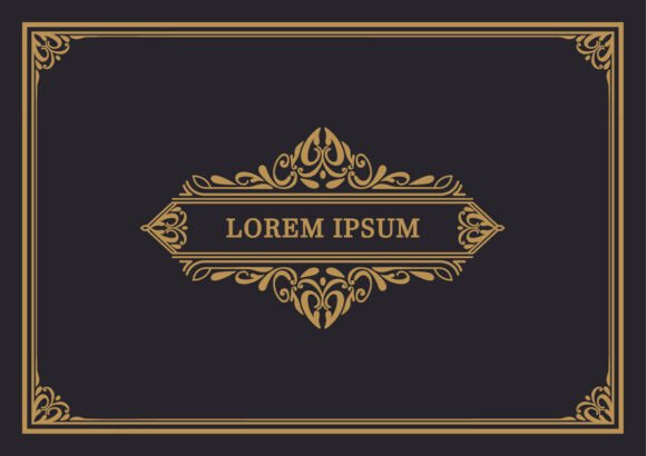 Classic Retro Decorative Frame Graphics