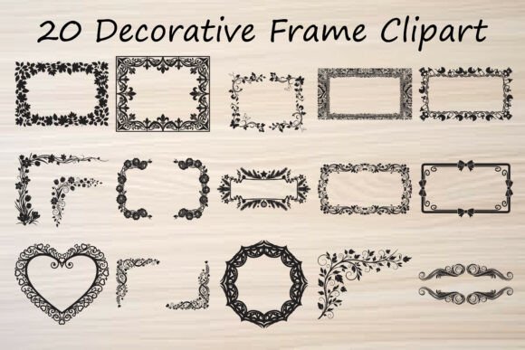 Decorative Frame Clipart: Graphics That Elevate Illustrations