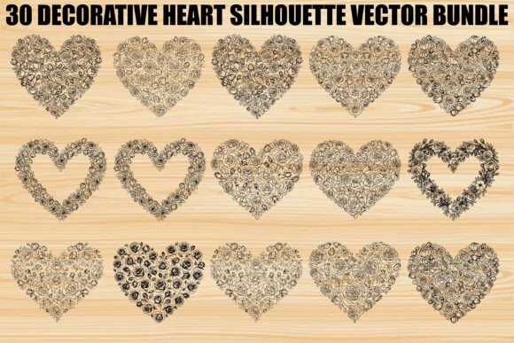 Decorative Heart SVG Bundle: Graphics for Romantic Design