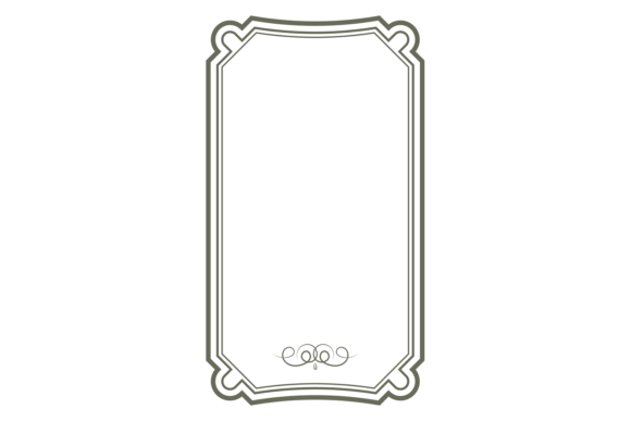 Decorative Vignette Template. Blank Orna