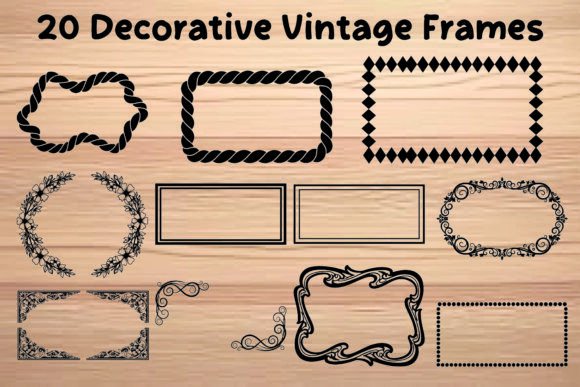 Decorative Vintage Frames Bundle