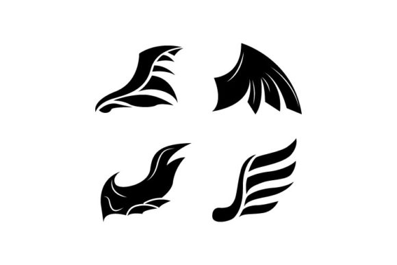 Decorative Wing Concept Design Vector