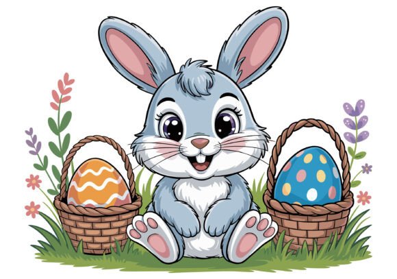 🐰Easter Bunny Silhouette Decorative Graphics