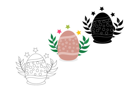 Easter Decorative Egg Bundle: Graphics and Illustrations for Branding