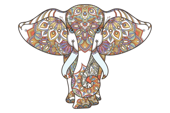 Elephant Silhouette Graphics for Local Business Branding
