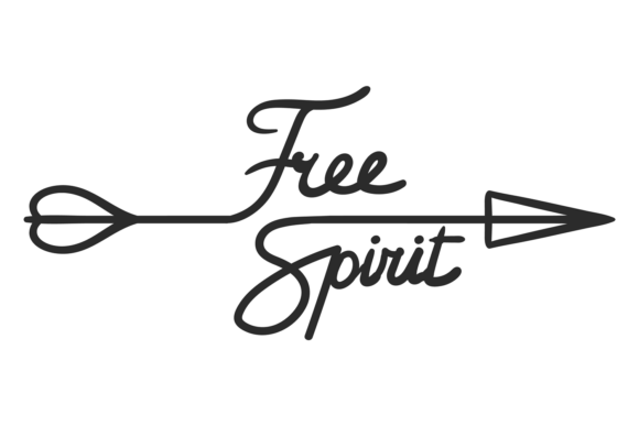 Free Spirit Arrow. Decorative Boho Style Graphics