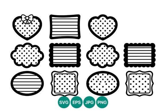 Polka Dot Decorative Frame Vector: Graphics & Illustrations for Local Business