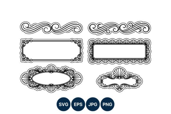 Vintage Decorative Frames with Seashells